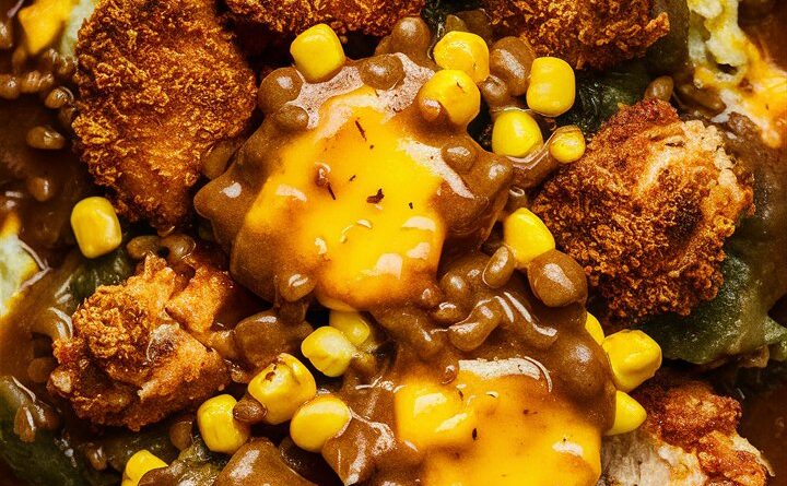 Delicious Mashed Potato Casserole with Crispy Chicken Recipe