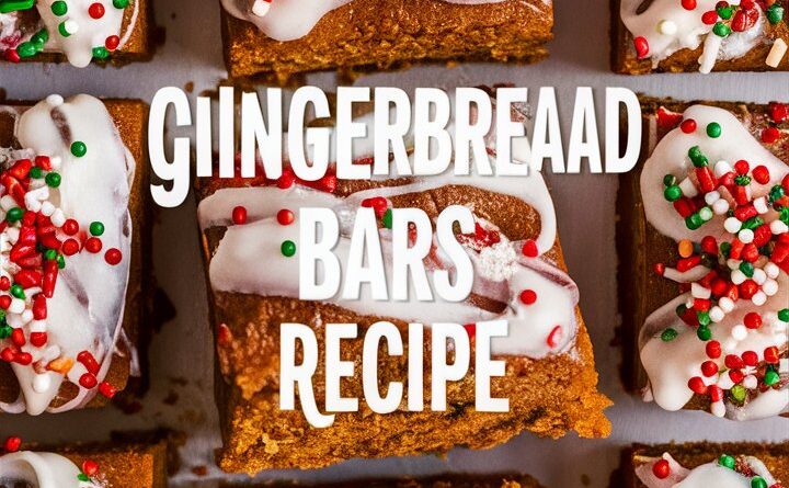 Easy Gingerbread Cookie Bars Recipe