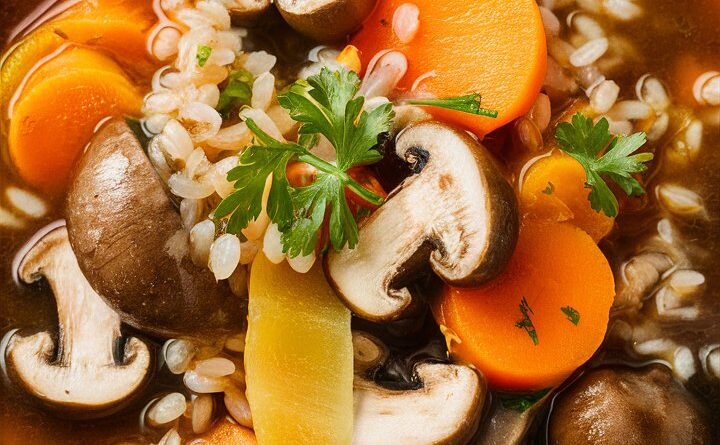 Delicious Barley and Mushroom Soup Recipe