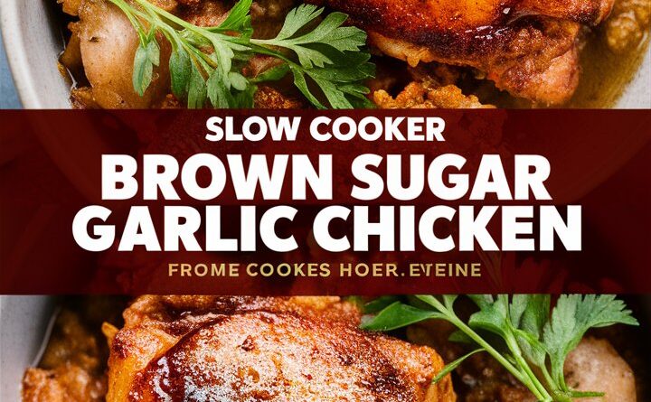 Easy Slow Cooker Brown Sugar Garlic Chicken Recipe