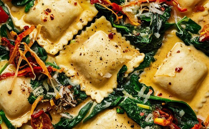 Easy Creamy Tuscan Ravioli for Weeknights