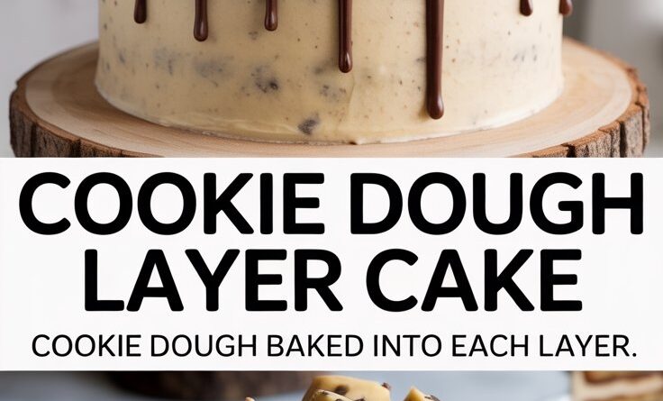 Delicious Cookie Dough Cake Recipe