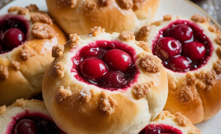 Delicious Sweet Cherry Filled Buns Recipe